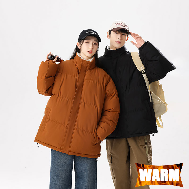 Outdoor Sport Jacket Men - Winter-Outdoor-Jacke, winddicht, Stehkragen, warm, einfarbig, Mantel,