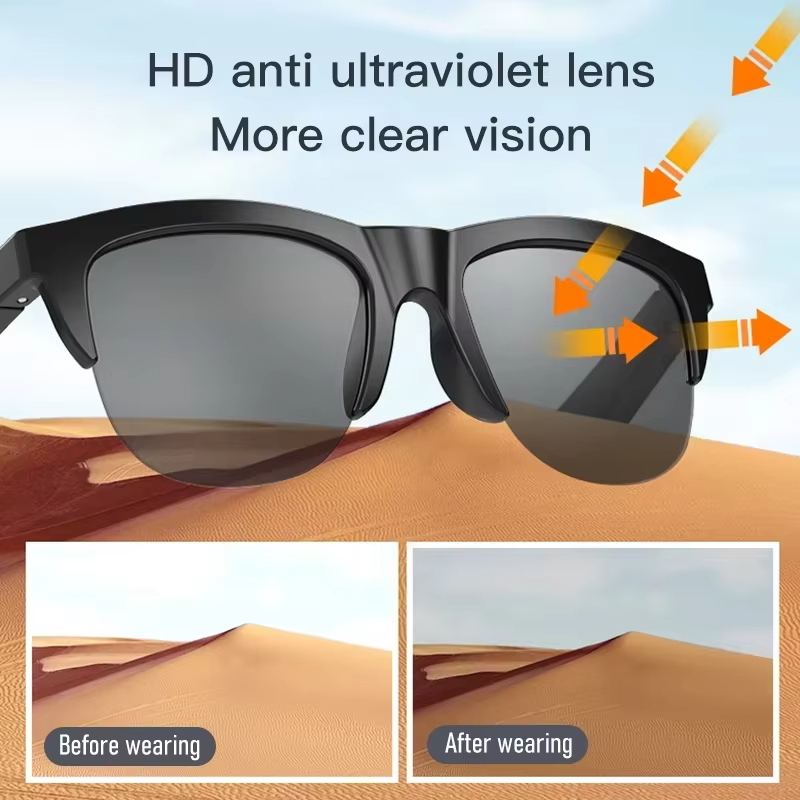 Outdoor Sport Glasses - Smart Sonnenbrille Gläser Bluetooth Anruf Outdoor
