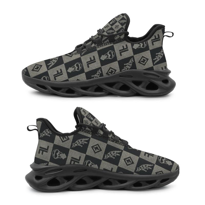 Outdoor Sports Activities - Damen- und Herren-Laufschuhe, Sportschuhe, Schachbrettmuster, stilvoll