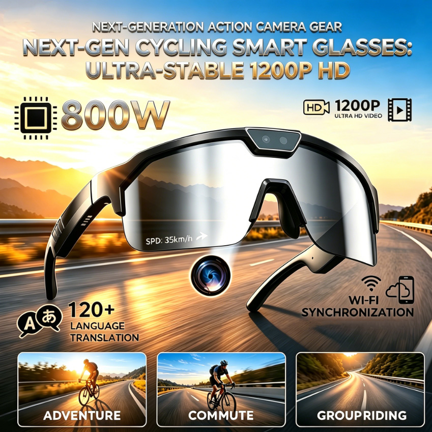 2026 Fahrradbrille mit 800W HD – Outdoor Sport Glasses Bewertung und Preis